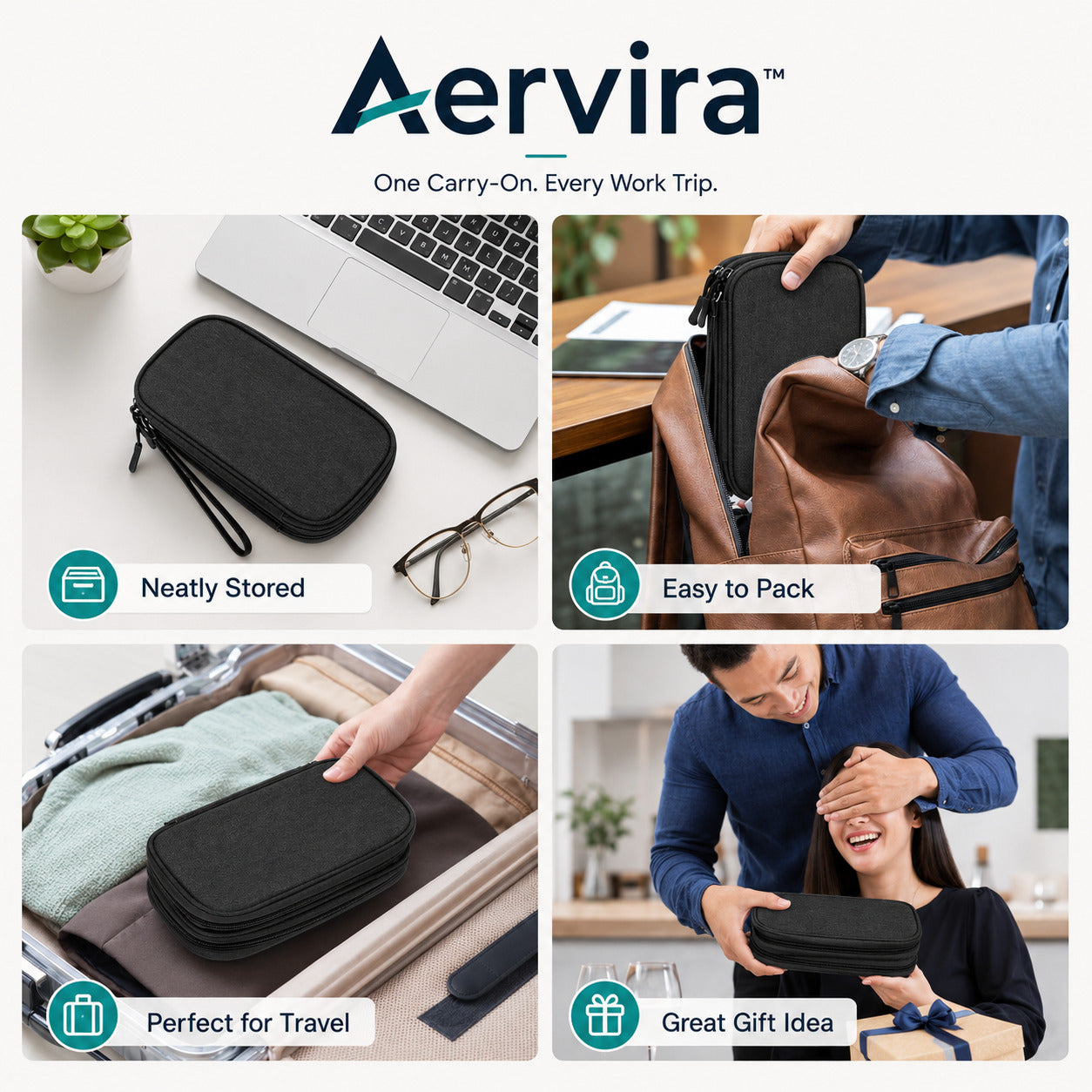 Aervira™ Tech Organizer Pouch