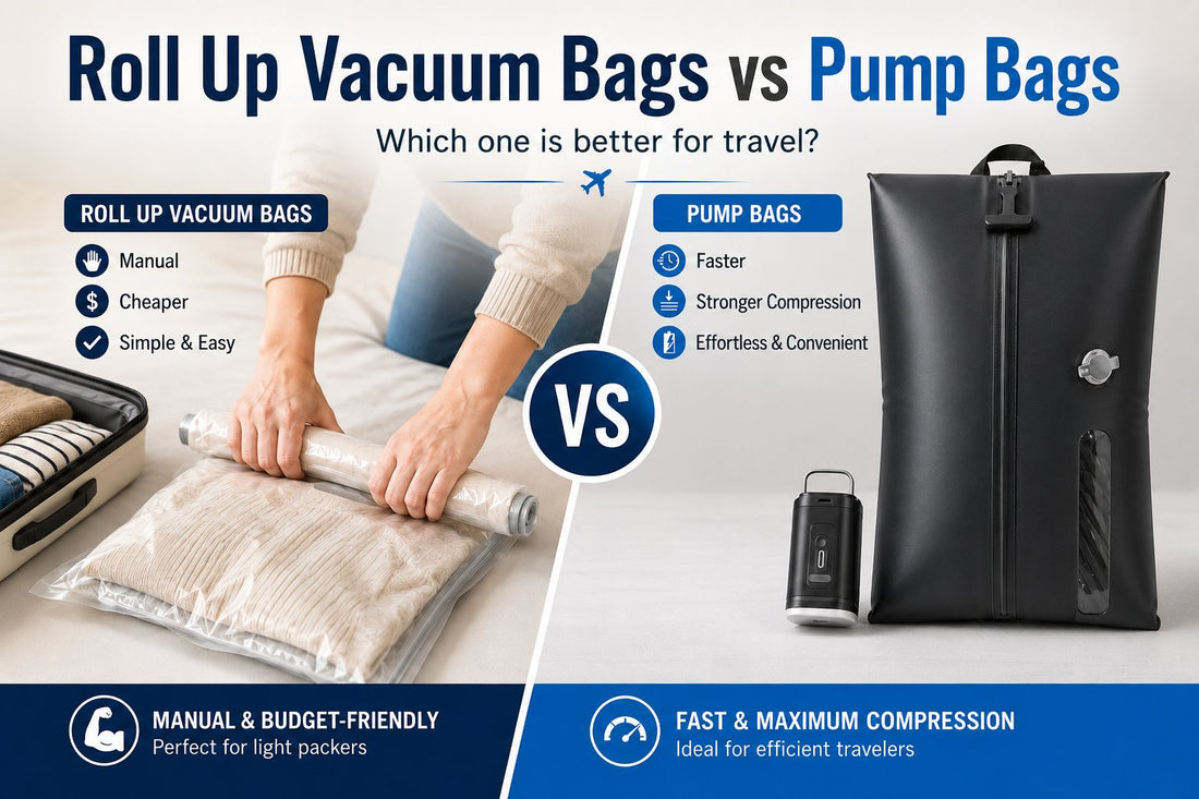 Roll Up Vacuum Bags vs Pump Bags: Which Is Better?