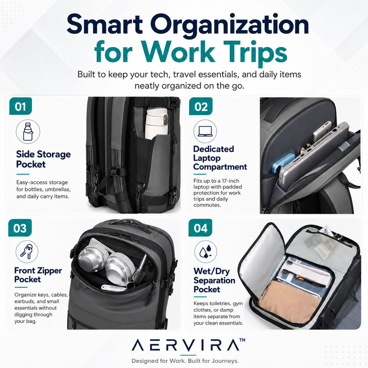 Aervira™ AeroPack 60L Vacuum Compression Backpack
