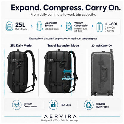 Aervira™ AeroPack 60L Vacuum Compression Backpack