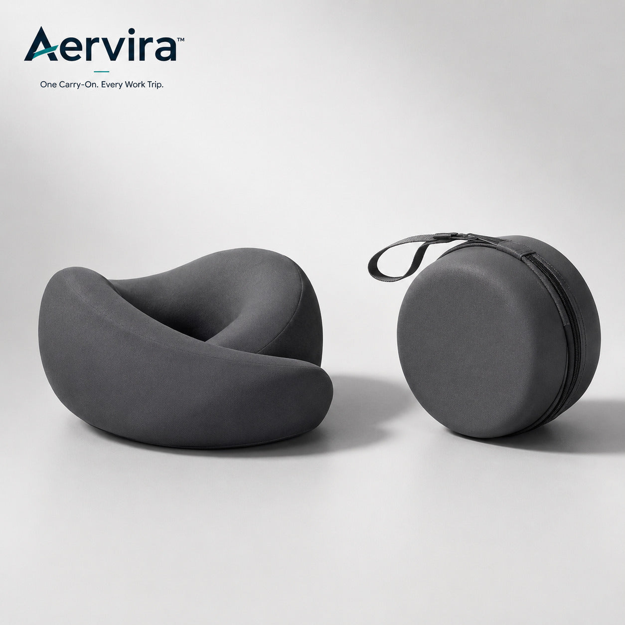 Aervira™ Memory Foam Travel Neck Pillow