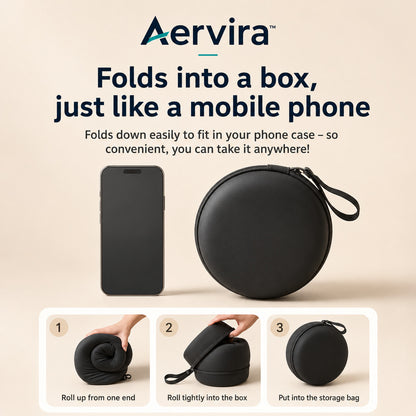 Aervira™ Memory Foam Travel Neck Pillow