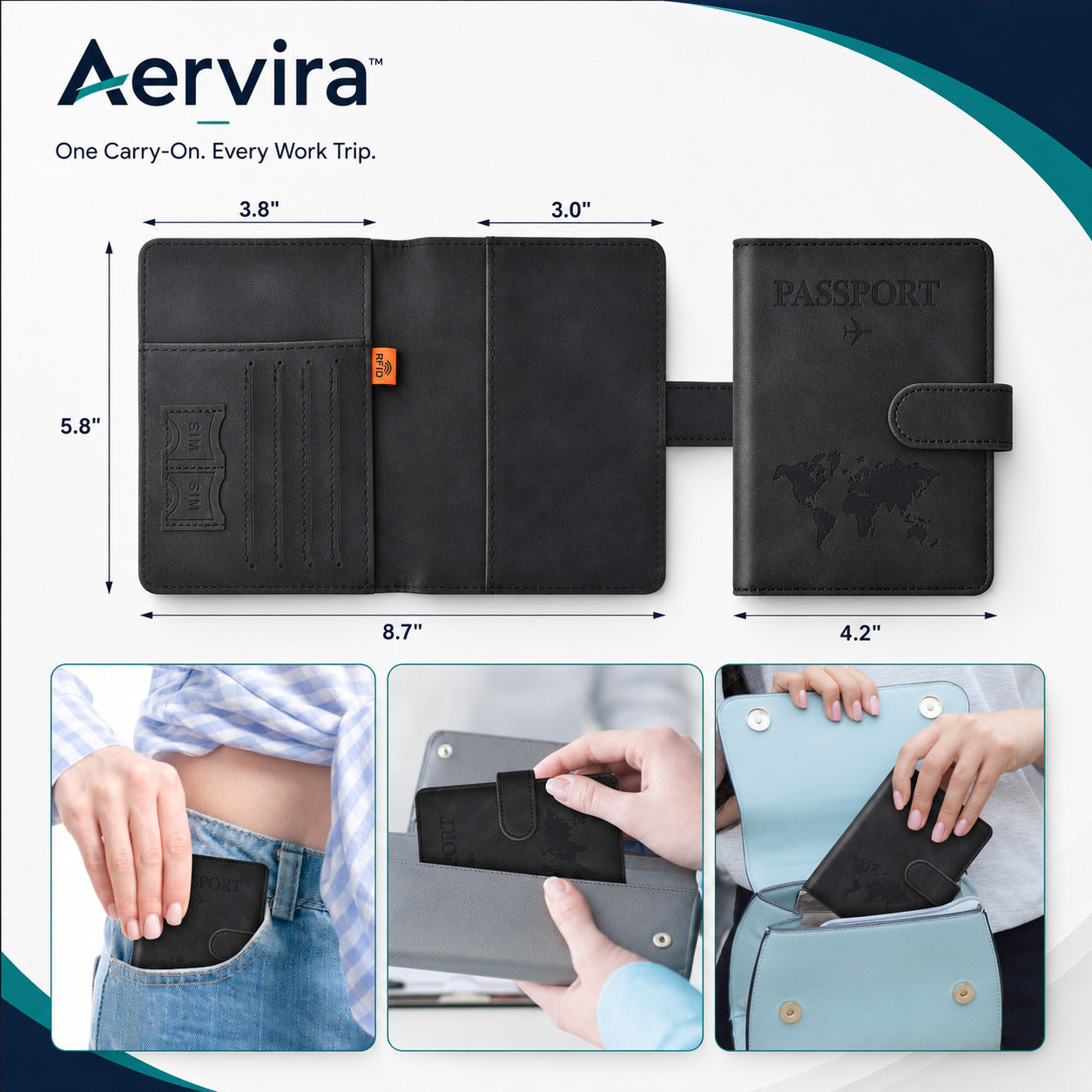Aervira™ Passport Holder