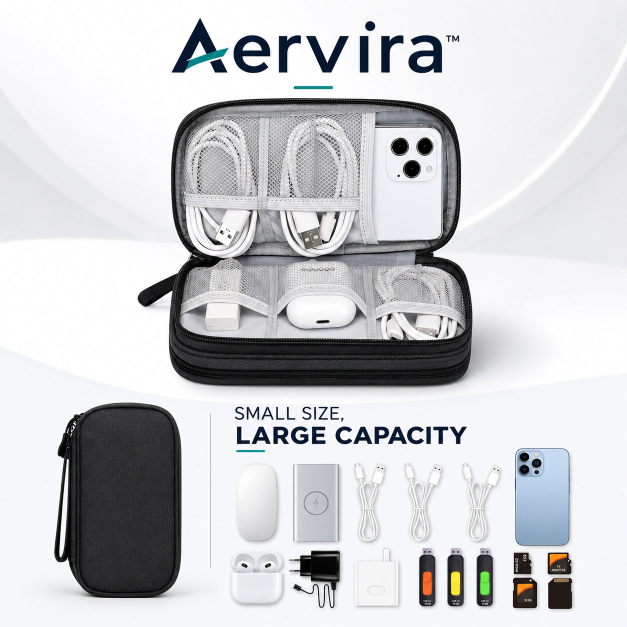 Aervira™ Tech Organizer Pouch